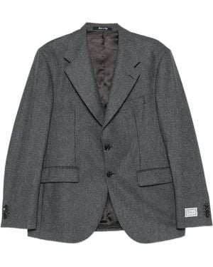 LC23 Wool Single-Breasted Blazer - Grey
