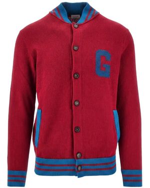 GALLIA Veste Bomber À Détails Rayés - Red
