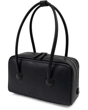 Marge Sherwood Small Logo-Embossed Leather Tote Bag - Black