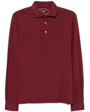 Fedeli Langärmeliges Poloshirt - Rot