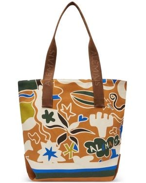 ALÉMAIS Maroc Printed Tote Bag - Blue