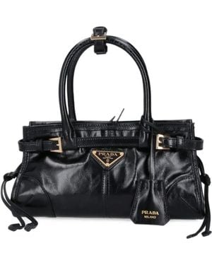 Prada Bonnie Mini-Tasche - Schwarz