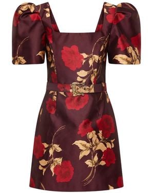 Rebecca Vallance Melora Short Sleeve Mini Dress - Red