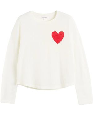 Chinti & Parker Maglione Heart Breton - Bianco