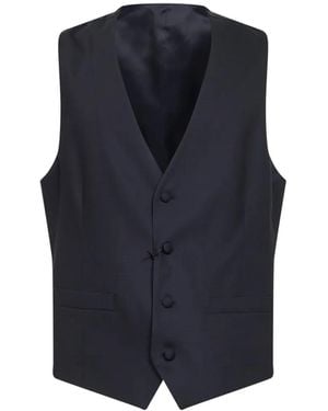 Lardini Chaleco Con Botones - Azul