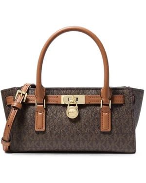 MICHAEL Michael Kors Hamilton Moderne Extra-Small Signature-Logo Crossbody Bag - Brown
