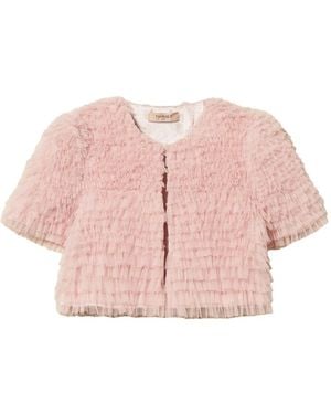 Twinset Tulle Ruffled Jacket - Pink