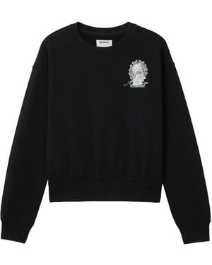 Musium Div. Girl-Print Sweatshirt - Black