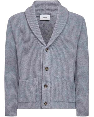 Lardini Shawl-Collar Cardigan - Blue