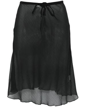 GIMAGUAS Falda Bahia Con Cintura Lazada - Negro