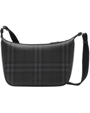 Burberry City Check Sling Bag - Black