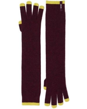 Sunnei Fingerless Knit Gloves - Purple