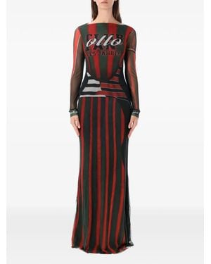 OTTOLINGER Sporty Polo Graphic-Print Maxi Dress - Red