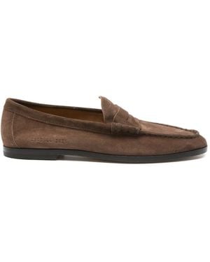 Common Projects Suede Penny Loafers - Marrone