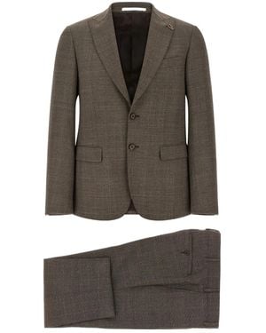 Pal Zileri Prince Of Wales Patterned Dress - Grey
