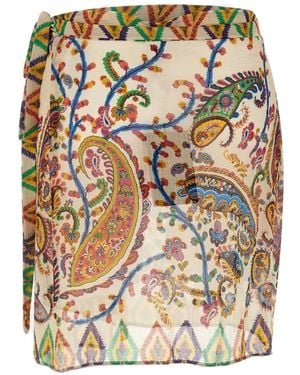 Etro Paisley-Print Pareo - White