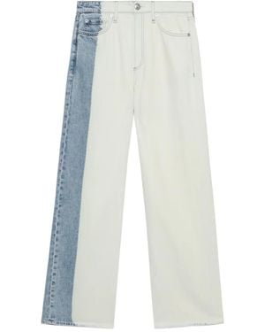 Rag & Bone Logan Two-Tone Jeans - White