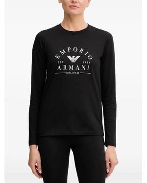 ARMANI EXCHANGE Long-Sleeve T-Shirt - Black