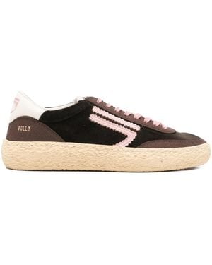 PURAAI Polly Sneakers Met Logopatroon - Bruin