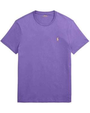 Polo Ralph Lauren T-Shirt Aus Baumwolle - Lila