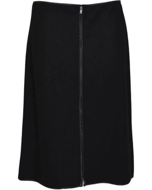Jil Sander Zip midi skirt - Schwarz