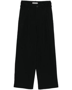 Issey Miyake ダーツディテール パンツ - ブラック
