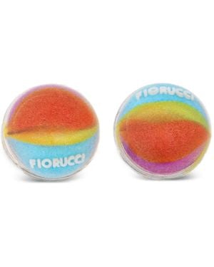Fiorucci Boucles D'Oreilles Marble Rondes - White