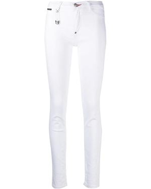 Philipp Plein Jeggins De Talle Alto - Blanco