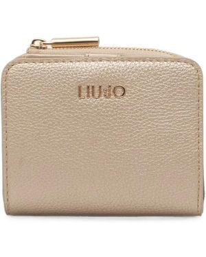 Liu Jo Logo-Plaque Wallet - Natural