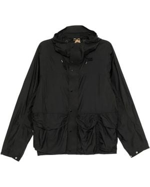C.P. Company Hooded Flap-Pocket Jacket - Black