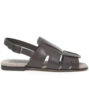Peserico Strappy Sandals - White