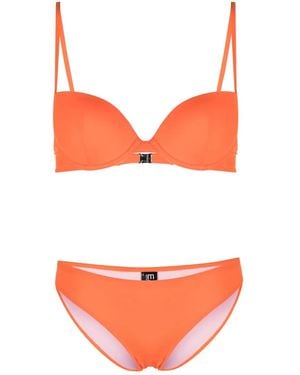 EA7 Logo-Print Bikini Set - Orange