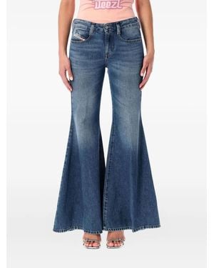 DIESEL 1970 D-Bleess Flared Cotton Jeans - Blue
