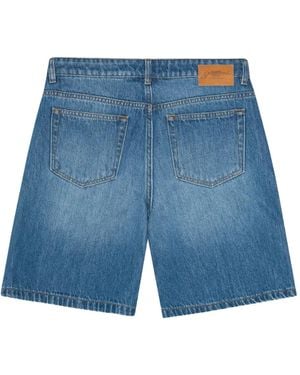 GANNI｜SHORTS (Dark Blue Twill Denim Shorts (J1703 077)) Ganni | Heavy Twill Denim Shorts | Blue shorts