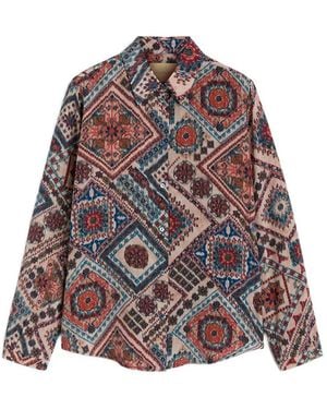 Momoní Meudon Printed Shirt - Red