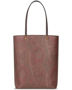 Etro Shopper Mit Paisley-Print - Braun