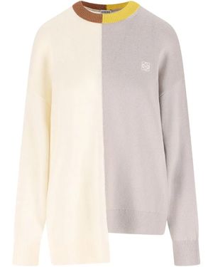 Loewe Wool Asymmetric Jumper - Natural