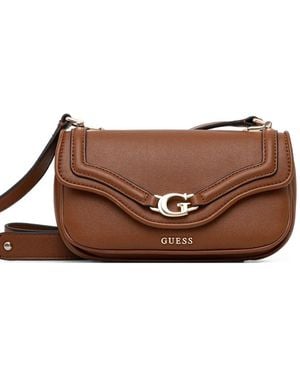 Guess G Logo Crossbody Bag - Brown