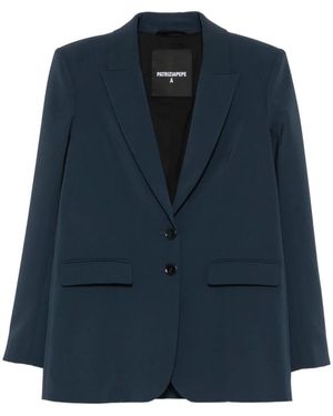Patrizia Pepe Two-Button Blazer - Blue