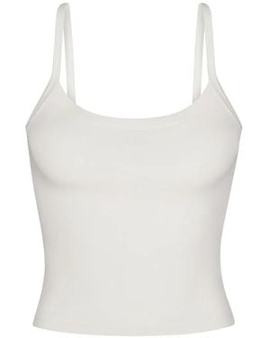 ÉTERNE Jersey Tank Top - White