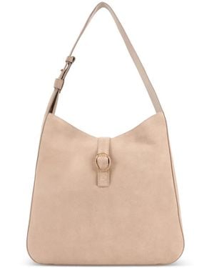 Orciani Gea Buckle-Detail Tote Bag - Natural