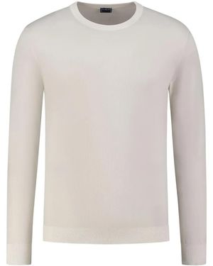 Fedeli Ribbed Crew-Neck Jumper - White