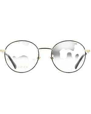 Gucci Round-Frame Glasses - White