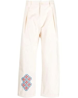 Adish Hose Mit Weitem Bein - Weiß