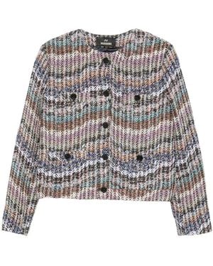 Missoni Zigzag Knit Jacket - Grey