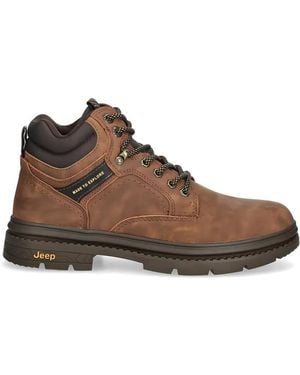 Jeep Chaussures De Randonnée À Lacets - Marron