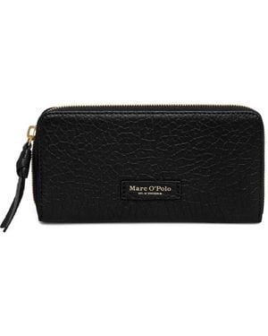 Marc O' Polo Pebbled Leather Wallet - Black