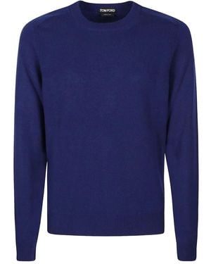 Tom Ford ラグランスリーブ カシミアセーター - ブルー