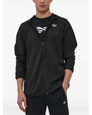 Reebok Hooded Zip-Fastening Jacket - Black