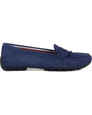 Geox Kosmopolis Suede Loafers - Blue